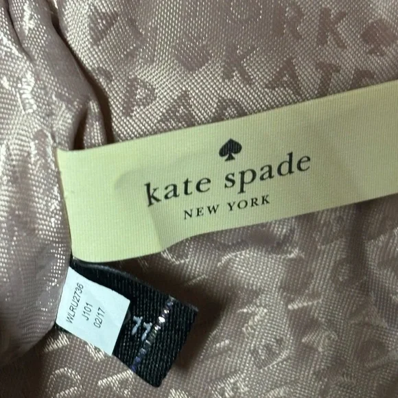 Kate Spade New York Larchmont Ave Taupe Leather Pouch WLRU2736 - Picture 7 of 12